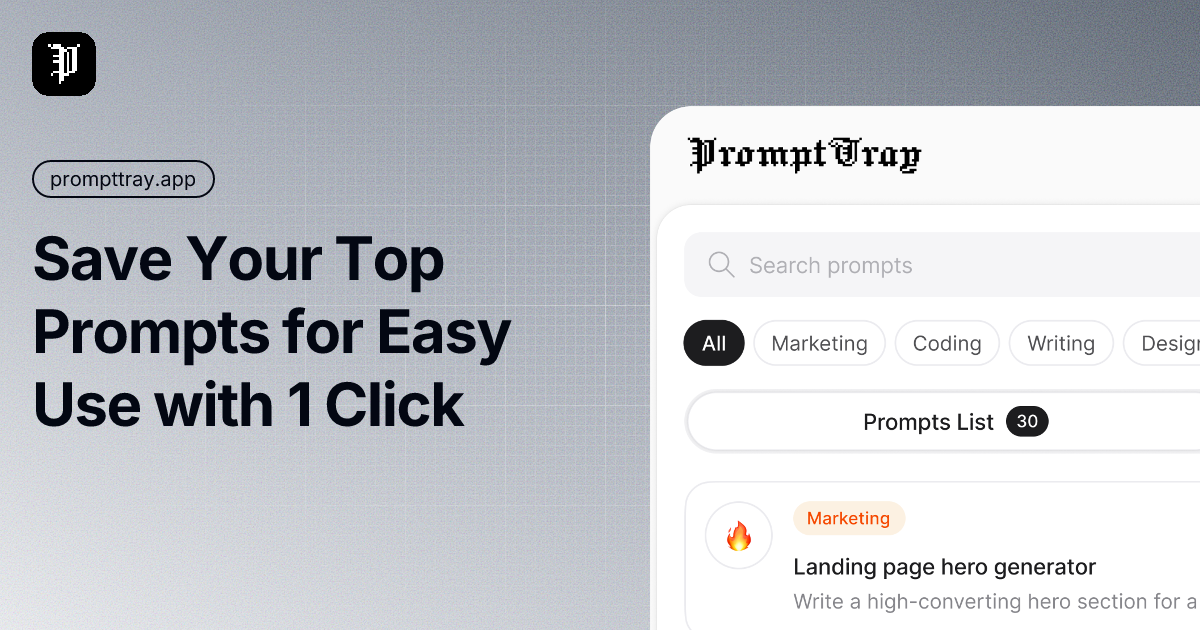 Image associated with PromptTray